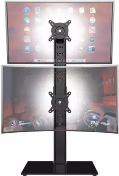 LuxusKollektion Dual Monitor St&auml;nder vertikal, 13-34 Zoll, schwarz
