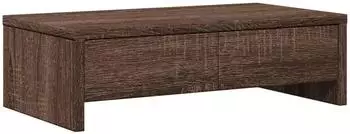 vidaXL Monitorst&auml;nder mit Schubladen braun Eichen-Optik 50x27x15cm (854667)