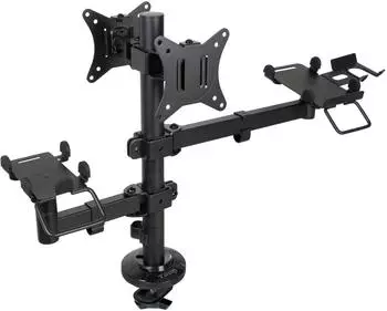 TooQ TQPM0002 POS-Tischständer für Drucker + 2 Monitore 17"-32" + Terminal (TQPM0002)
