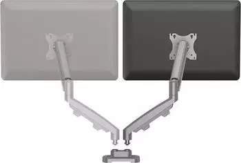 Fellowes Eppa Dual-Monitorarm Tischklemme, silber (9683701)