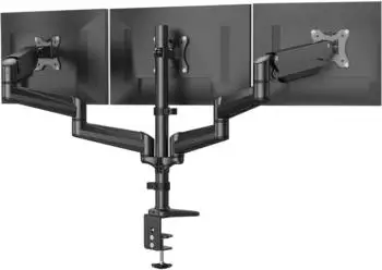 LuxusKollektion Monitor-Halterung f&uuml;r 3 Monitore 17-32 Zoll, h&ouml;henverstellbar, schwarz