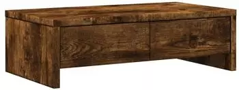 vidaXL Monitorst&auml;nder mit Schubladen, R&auml;uchereiche, 50x27x15cm (854665)