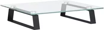 vidaXL Monitorst&auml;nder 40x35x8cm Hartglas und Metall, schwarz (374227)