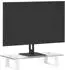 vidaXL Monitorständer weiß 40x20x8cm Hartglas und Metall (374215)