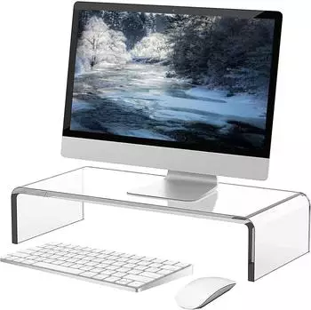 LuxusKollektion Monitorständer aus Acryl 34x19x10cm