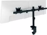 LEITZ 61640095, LEITZ Monitor-Halterung Ergo Slim Dual 61640095 schwarz f&uuml;r 2