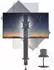 LuxusKollektion Monitorständer schwenkbar, neigbar, höhenverstellbar, schwarz, 13-42 Zoll, VESA 75/100mm