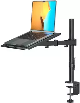 LuxusKollektion Monitorarm mit Laptophalterung, vollverstellbar, 13-27", Kabelmanagement (MD6421TP004)