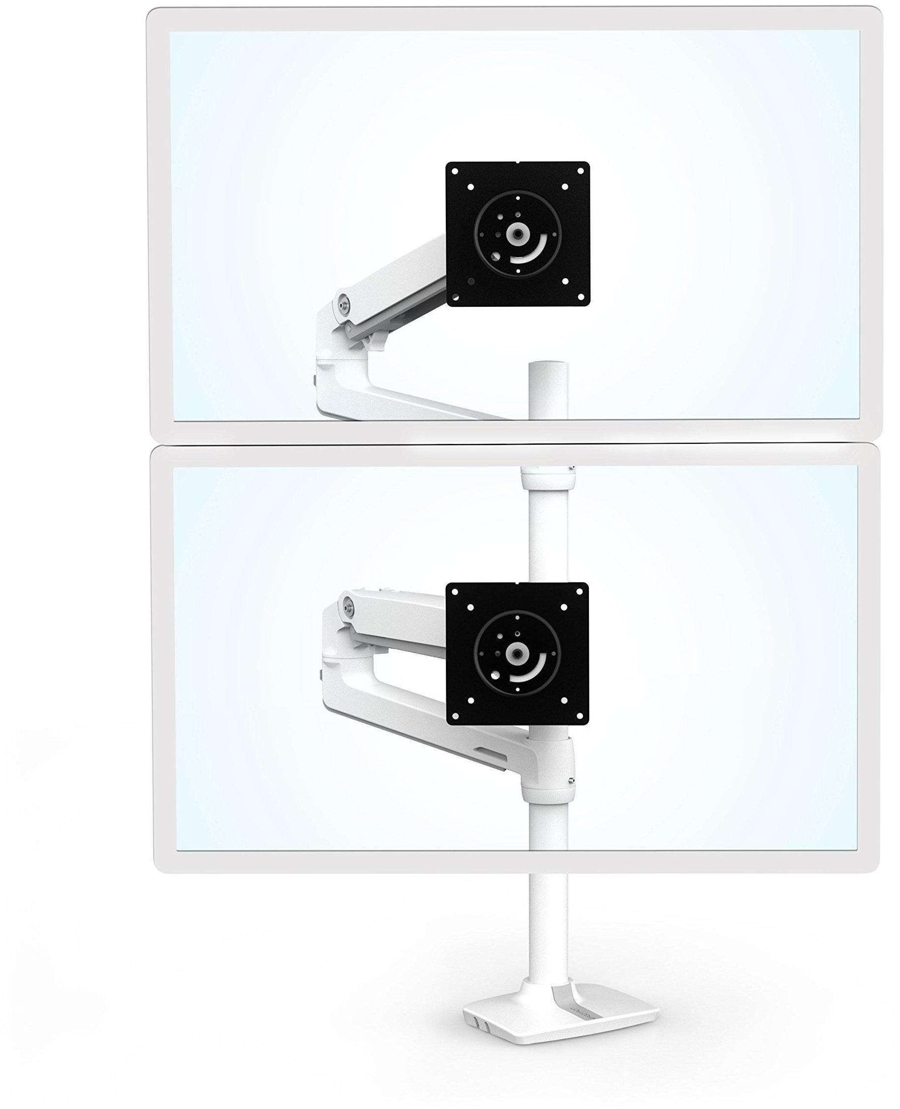 ergotron Monitor-Halterung HX Dual-Monitor-Arm 45-479-216 weiß für