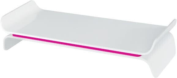 Leitz Ergo WOW Adjustable Monitor Stand Pink/White