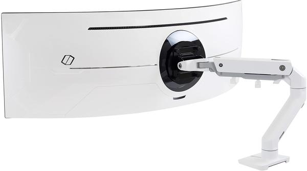 Ergotron HX Desk Monitor Arm with HD Pivot (white)