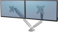 Fellowes Dual Monitorarm Platinum, f&uuml;r 2 Displays bis 32" & bis 8 kg, schwenk- &