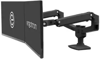 Ergotron LX-Montagearm für 2 Monitore nebeneinander schwarz (45-245-224)