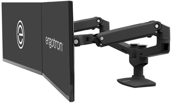 Ergotron LX-Montagearm für 2 Monitore nebeneinander schwarz (45-245-224)