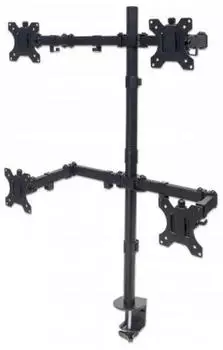 Manhattan Tischhalterung mit Monitorarm f&uuml;r vier Displays (461566)