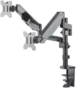 Manhattan Universal-Tischhalterung mit Gasdruckfeder f&uuml;r zwei Monitore 461597