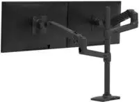 Ergotron 45-509-224, Ergotron LX Dual Stacking Arm Tall Pole (45-509-224)