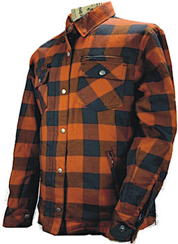 Bores Lumberjack Premium Motorradhemd schwarz/orange