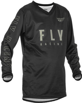 Fly Racing F-16 Jugend Jersey schwarz/grau