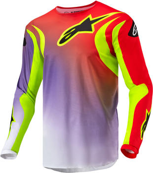 Alpinestars Fluid Lucent MX Jersey V.24 White/Neon Red/Yellow Fluo