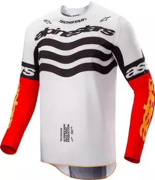 Alpinestars Techstar Deep LE 2025 Jersey schwarz/weiß/high red