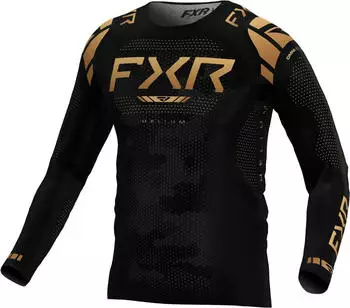 FXR Helium 2025 Youth Motocross Jersey (253316-1062-10) schwarz/gold