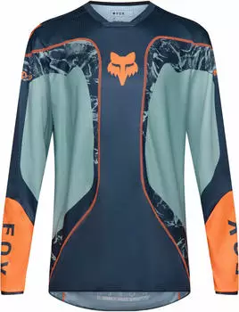 Fox 180 Image Print Motocross Jersey (38695-C84) blau-orange