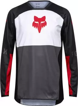 Fox 180 Flow Motocross Jersey (33702-077) weiß/rot