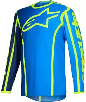 Alpinestars Fluid Apex MX Jersey (3761226-7050) blau/gelb fluo