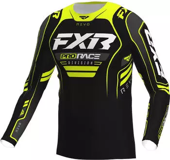 FXR Revo Alpha Motocross Jersey (263338-1065-16) schwarz/neon-gelb