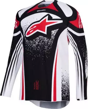Alpinestars Techstar Nomur MX Jersey schwarz/weiß/rot