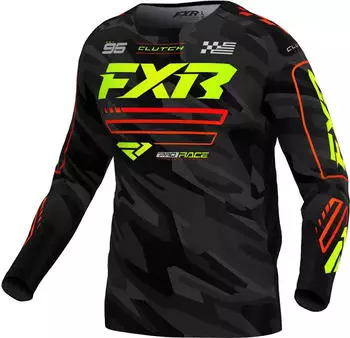 FXR Clutch MX Jersey schwarz/grün