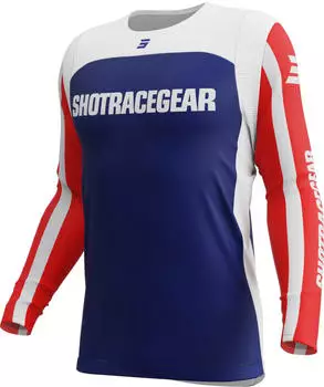 Shot Contact Mythic Motocross Jersey blau/rot