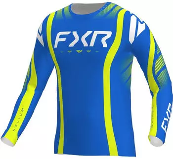 FXR Helium Infinity MX Jersey Long Sleeve (263349-4000-16) blau/neon-gelb/weiß