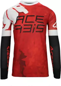 Acerbis J-Windy Watermark Jersey rot/weiß