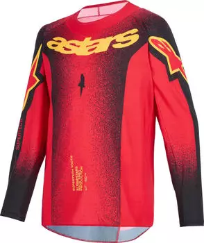 Alpinestars Supertech Scenz Motocross Jersey schwarz/rot/gelb