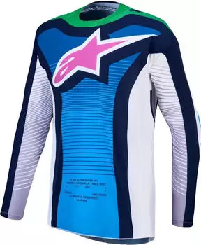 Alpinestars Techstar Maven Motocross Jersey (3760427) weiß/blau/grün