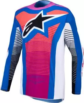 Alpinestars Techstar MAVEN MX Jersey wei&szlig;/hot coral/blithe blue