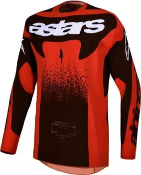 Alpinestars Techstar Swan Motocross Jersey rot/schwarz/wei&szlig;