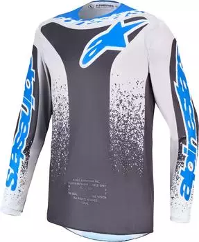 Alpinestars Fluid Drag Motocross Jersey (3761327-9343) schwarz/grau/blau/lila/gelb/rosa