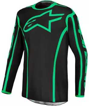 Alpinestars Fluid Apex MX Jersey schwarz/neon-gr&uuml;n