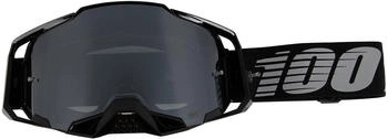 100% Armega Crossbrille schwarz mit silber verspiegeltem Glas (50005-00030)