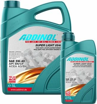 ADDINOL SUPER LIGHT 0540 SAE 5W-40 (5 + 1 l)