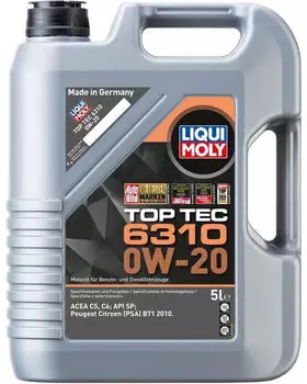 LIQUI MOLY Top Tec 6310 0W-20 5l LIQUI MOLY Top Tec 6310 0W-20 5l