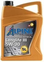 Alpine Longlife III 5W-30 Motor&ouml;l 5 Liter low SAPS, HC-synthetisch, ACEA C3,