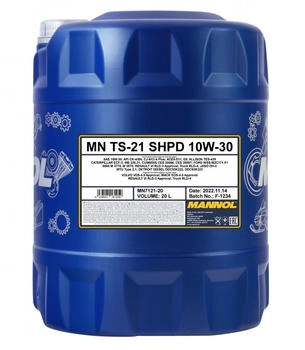 Mannol TS-21 SHPD 10W-30 (MN7121-20) 20L Mineral Oil