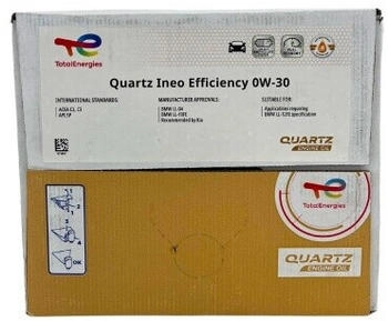 TOTAL Quartz Ineo Efficiency 0W-30 20 Liter Bag-In Box