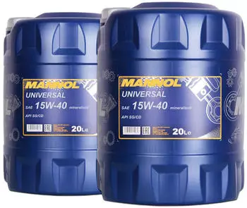 Mannol Universal 15W-40 (2x 20 l)