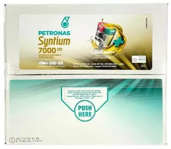 Petronas Syntium 7000 VO 0W-20 20 L