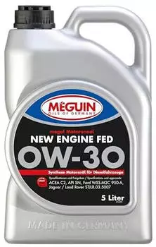 Meguin Motorenoel New Engine FED SAE 0w 30 5 Liter
